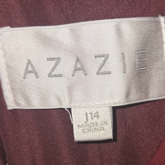 Azazie Ginny Deep Red Midi Dress - Picture 5 of 5